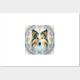 A Fractal Design of A Sheltie Posters and Art